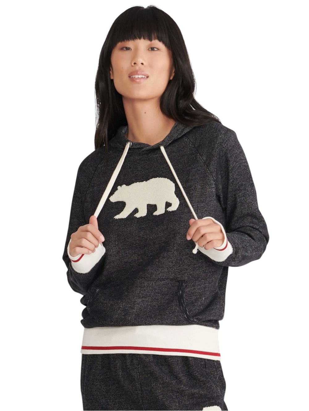 NWT Hatley Charcoal Bear Heritage Pullover Hoodie (XL)